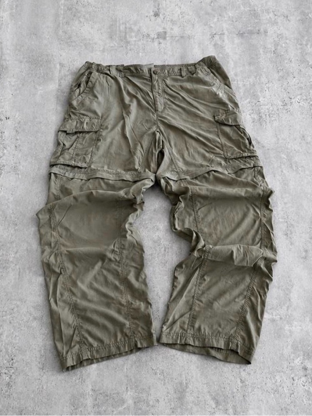 Columbia Titanium Convertible Cargo Hiking Pants Zip-Off Gorpcore 38x30